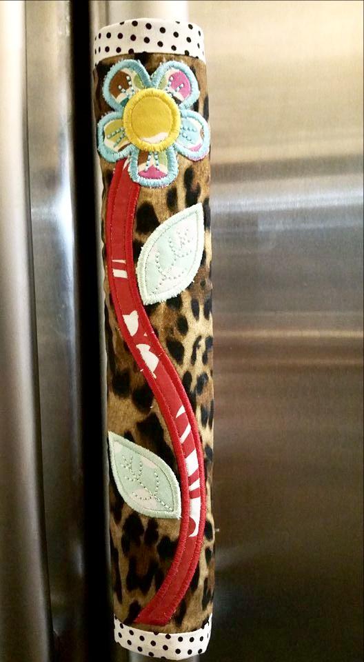 Flower fridge handle wrap 5x7 - Sweet Pea Australia In the hoop machine embroidery designs. in the hoop project, in the hoop embroidery designs, craft in the hoop project, diy in the hoop project, diy craft in the hoop project, in the hoop embroidery patterns, design in the hoop patterns, embroidery designs for in the hoop embroidery projects, best in the hoop machine embroidery designs perfect for all hoops and embroidery machines