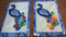 Peacock Mugrug 5x7 6x10 7x12 and 9.5x14 - Sweet Pea