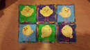 Little Chick Coasters 4x4 5x5 - Sweet Pea