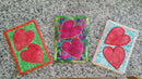Hawaiian Hearts Mugrug 5x7 6x10 7x12 - Sweet Pea