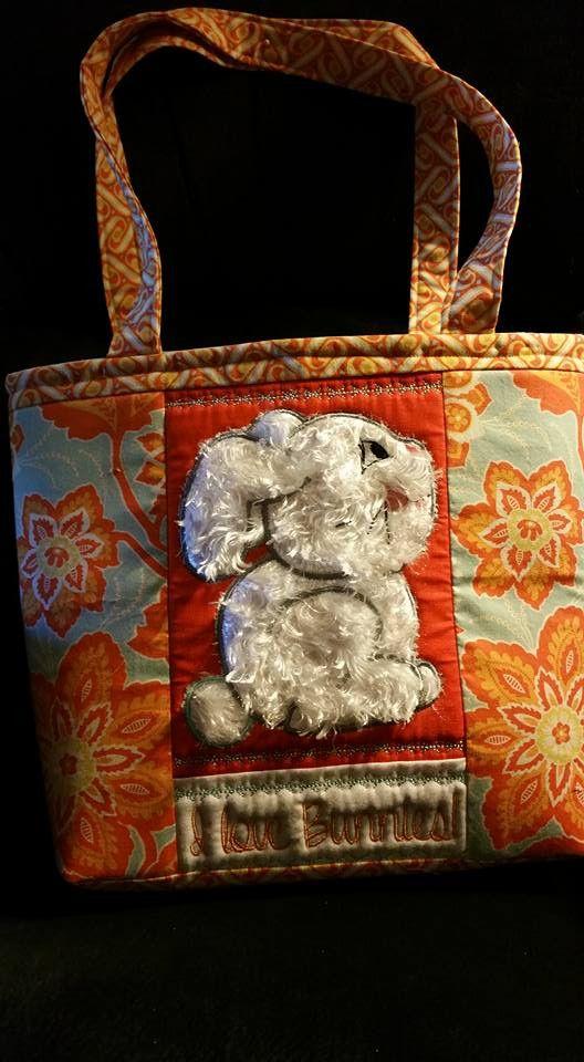 I Love Bunnies Bag 6x10 7x12 - Sweet Pea Australia In the hoop machine embroidery designs. in the hoop project, in the hoop embroidery designs, craft in the hoop project, diy in the hoop project, diy craft in the hoop project, in the hoop embroidery patterns, design in the hoop patterns, embroidery designs for in the hoop embroidery projects, best in the hoop machine embroidery designs perfect for all hoops and embroidery machines
