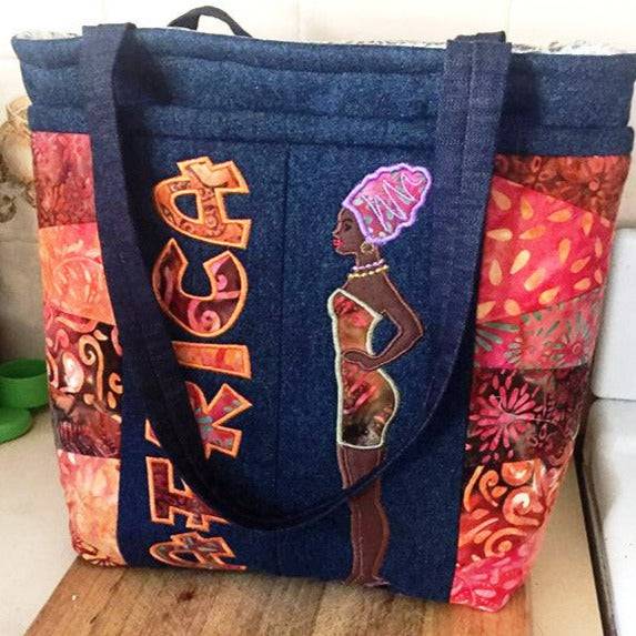 African Dream Tote Bag 5x7 6x10 8x12 - Sweet Pea