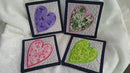 Hawaiian Hearts Coaster 4x4 5x5 - Sweet Pea