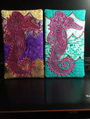 Seahorse Colouring in Mugrug 5x7 6x10 and 7x12 - Sweet Pea