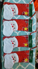 Christmas stocking Santa 6x10 7x12 and 9.5x14 - Sweet Pea