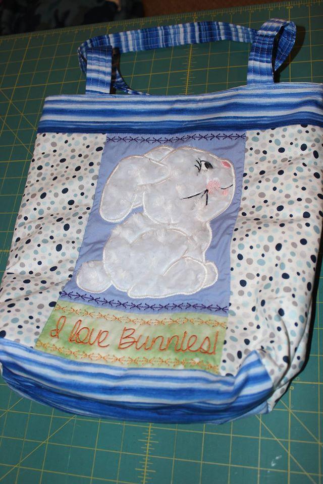 I Love Bunnies Bag 6x10 7x12 - Sweet Pea Australia In the hoop machine embroidery designs. in the hoop project, in the hoop embroidery designs, craft in the hoop project, diy in the hoop project, diy craft in the hoop project, in the hoop embroidery patterns, design in the hoop patterns, embroidery designs for in the hoop embroidery projects, best in the hoop machine embroidery designs perfect for all hoops and embroidery machines
