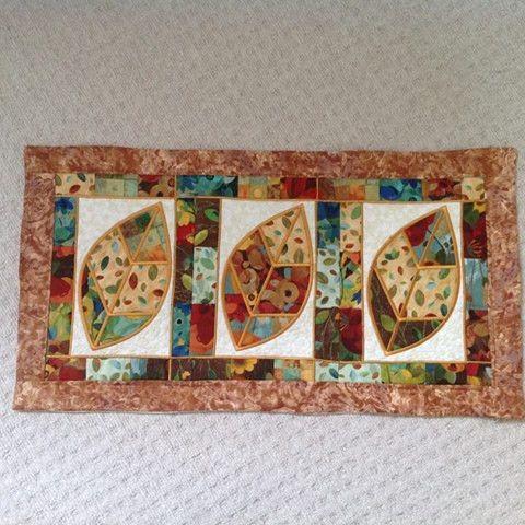 Leaf Quilt Block and Table Runner 6x10 7x12 9.5x14 - Sweet Pea Australia In the hoop machine embroidery designs. in the hoop project, in the hoop embroidery designs, craft in the hoop project, diy in the hoop project, diy craft in the hoop project, in the hoop embroidery patterns, design in the hoop patterns, embroidery designs for in the hoop embroidery projects, best in the hoop machine embroidery designs perfect for all hoops and embroidery machines