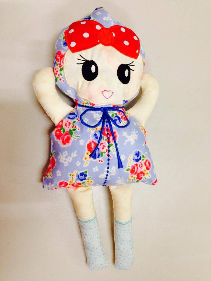 Machine Embroidery Design Download- Modern Stuffed Doll
