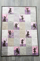 Fairy Silhouette Blocks and Quilt 5x7 6x10 - Sweet Pea