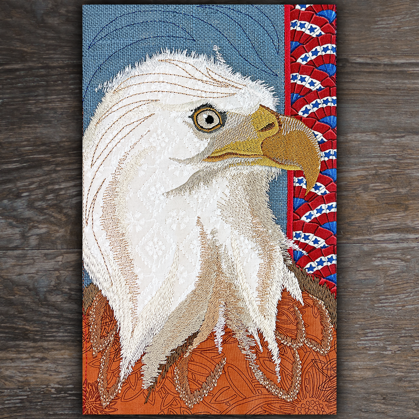 Bald Eagle Add-on Block 5x7 6x10 7x12 - Sweet Pea Australia In the hoop machine embroidery designs. in the hoop project, in the hoop embroidery designs, craft in the hoop project, diy in the hoop project, diy craft in the hoop project, in the hoop embroidery patterns, design in the hoop patterns, embroidery designs for in the hoop embroidery projects, best in the hoop machine embroidery designs perfect for all hoops and embroidery machines