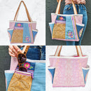 Daisy Zipper Tote Bag 6x10 | Sweet Pea.