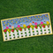 Picket Fence Table Runner 5x7 6x10 7x12 - Sweet Pea In The Hoop Machine Embroidery Design