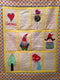 Gnome Quilt 5x7 6x10 7x12 - Sweet Pea