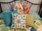 Bright placemat and quilt blocks 4x4 5x5 6x6 7x7 - Sweet Pea