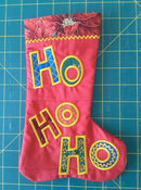 Christmas stocking ho ho ho 5x7 - Sweet Pea