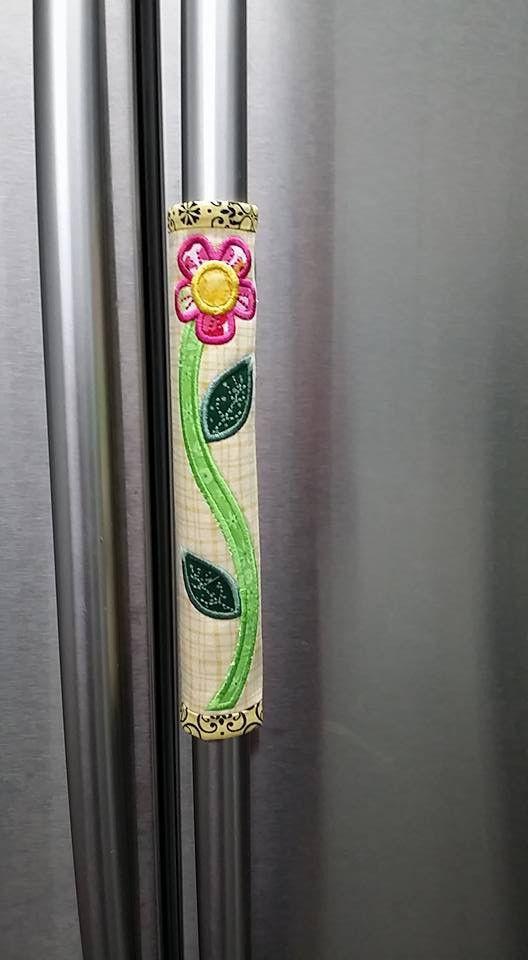Flower fridge handle wrap 5x7 - Sweet Pea Australia In the hoop machine embroidery designs. in the hoop project, in the hoop embroidery designs, craft in the hoop project, diy in the hoop project, diy craft in the hoop project, in the hoop embroidery patterns, design in the hoop patterns, embroidery designs for in the hoop embroidery projects, best in the hoop machine embroidery designs perfect for all hoops and embroidery machines