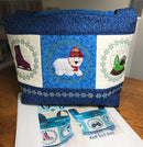 Winter basket 4x4 5x5 6x6 in the hoop machine embroidery design - Sweet Pea