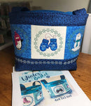 Winter basket 4x4 5x5 6x6 in the hoop machine embroidery design - Sweet Pea