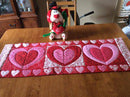 Double the Love Quilt Blocks and Table Runner or Flag 5x7 6x10 8x12 - Sweet Pea