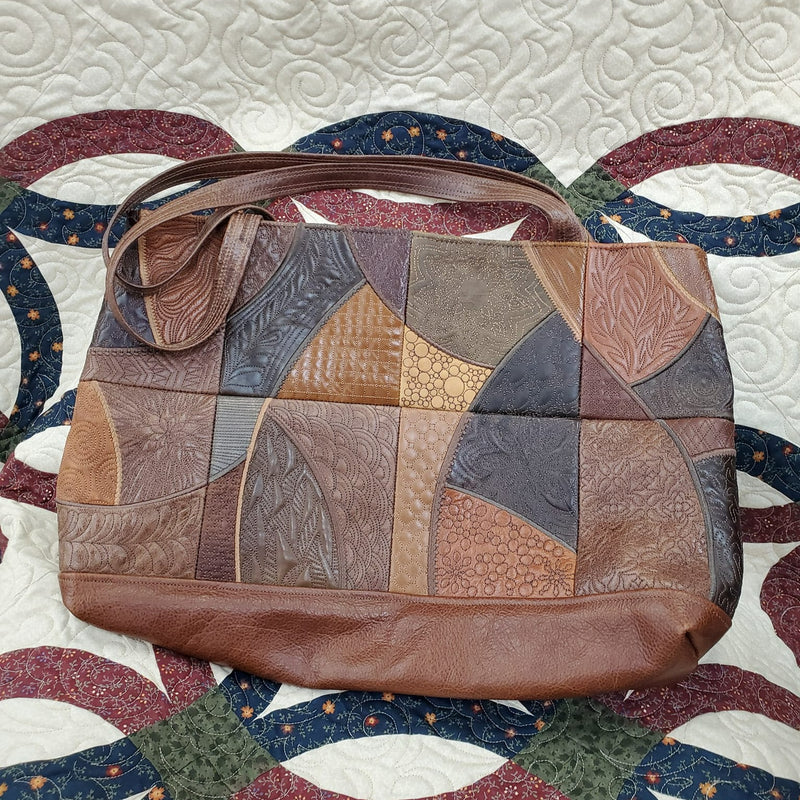 Buy Vintage 1970s Leather Patchwork Purse Bag Online in India - Etsy