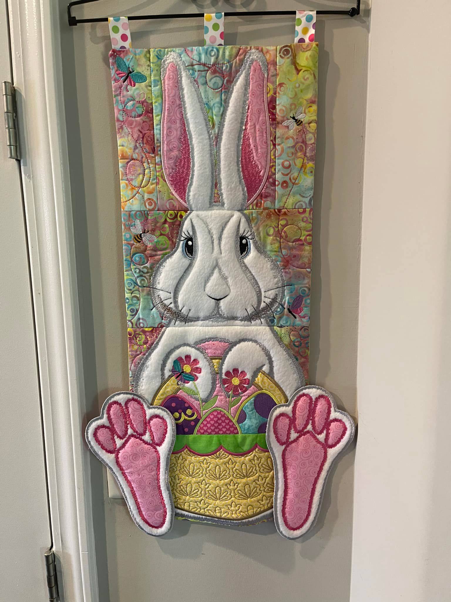 Easter Bunny Hanger 5x7 6x10 7x12 - Sweet Pea