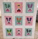 Easter Bunny Table Runner 5x7 6x10 8x12 - Sweet Pea