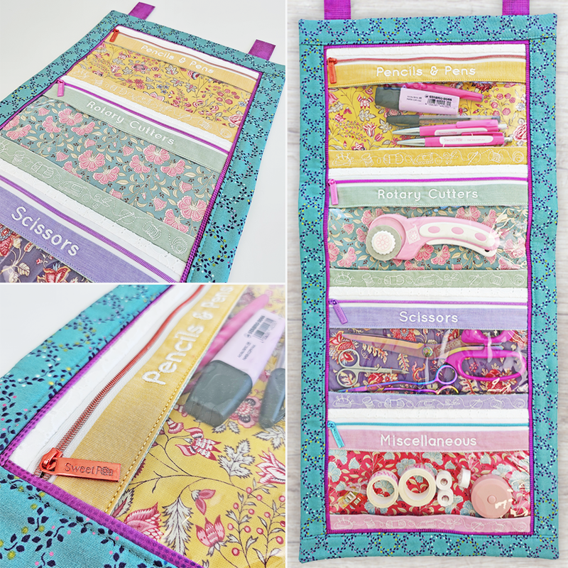 Windowed Organiser Hanger ITH Machine Embroidery Design