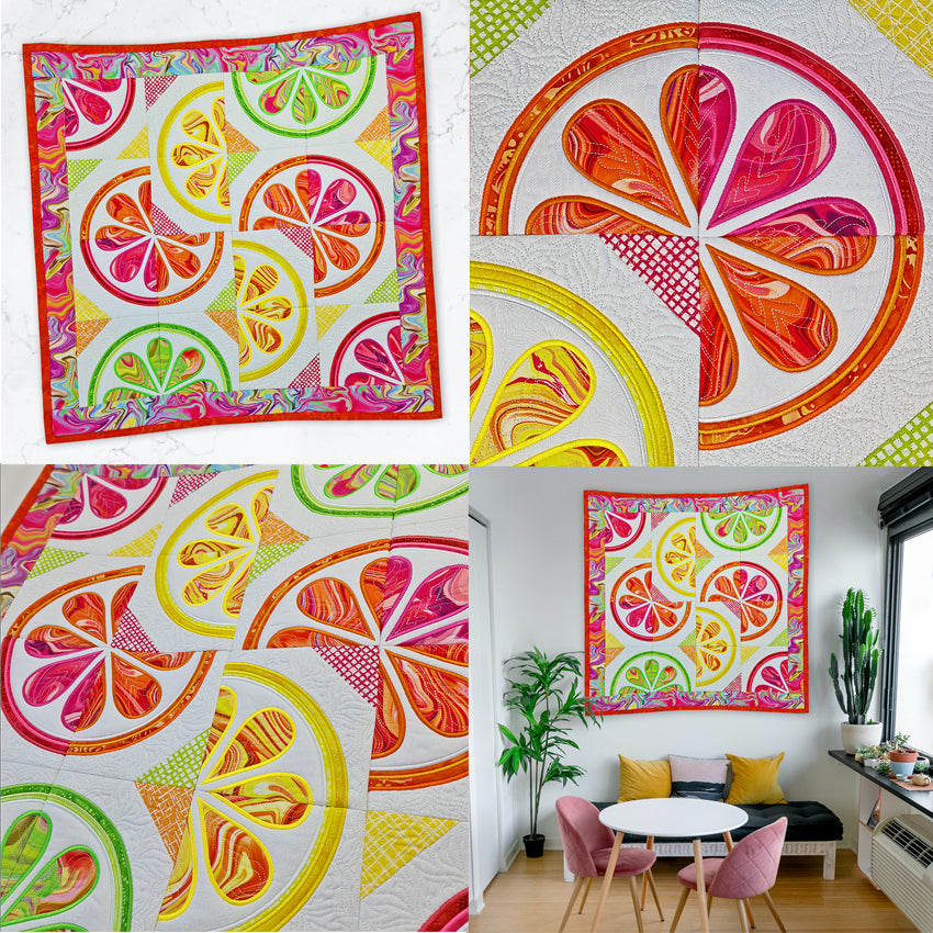 Citrus Circus Block and Quilt 4x4 5x5 6x6 7x7 8x8 - Sweet Pea Australia In the hoop machine embroidery designs. in the hoop project, in the hoop embroidery designs, craft in the hoop project, diy in the hoop project, diy craft in the hoop project, in the hoop embroidery patterns, design in the hoop patterns, embroidery designs for in the hoop embroidery projects, best in the hoop machine embroidery designs perfect for all hoops and embroidery machines