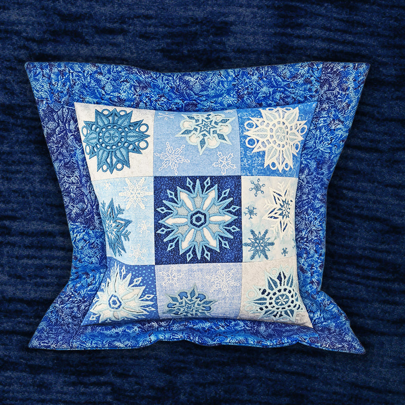 Snowflake Lace Cushion 4x4 5x5 6x6 | Sweet Pea.
