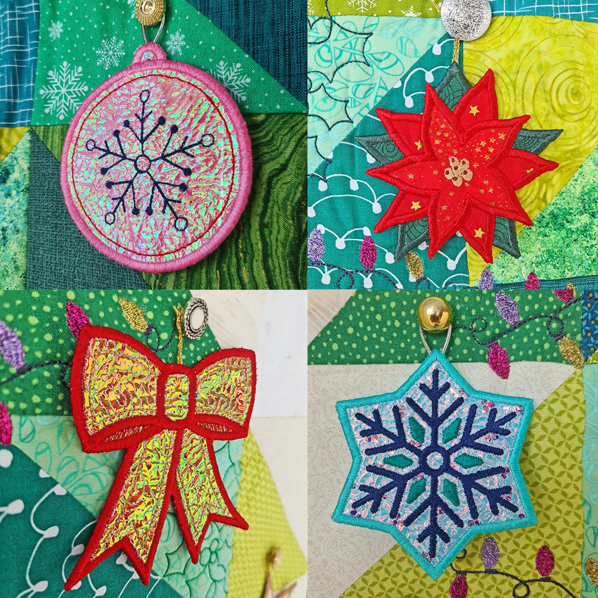 Christmas Tree (Floating) Quilt 4x4 - Sweet Pea Australia In the hoop machine embroidery designs. in the hoop project, in the hoop embroidery designs, craft in the hoop project, diy in the hoop project, diy craft in the hoop project, in the hoop embroidery patterns, design in the hoop patterns, embroidery designs for in the hoop embroidery projects, best in the hoop machine embroidery designs perfect for all hoops and embroidery machines