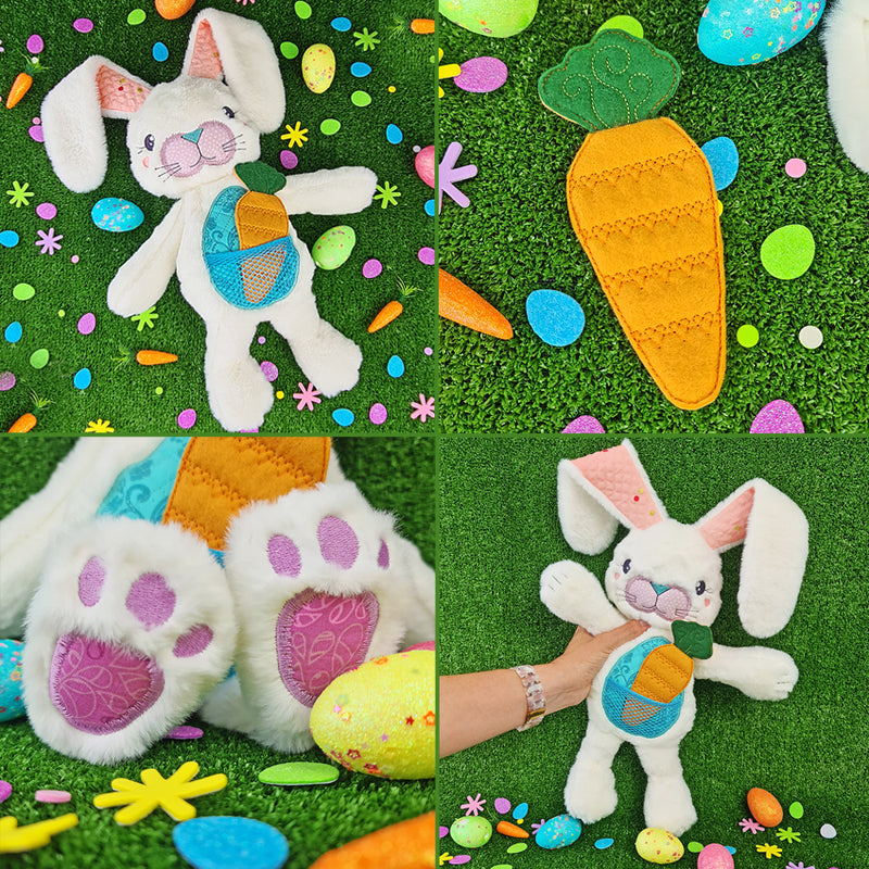 Easter Bunny Plush Stuffed Animal Cute Plush Toy Bunny Kawaii Plushie Sweet  Pea Pink Fluffy Snuggly Cuddly Bunny Rabbit Small, Med, Lg Toy 