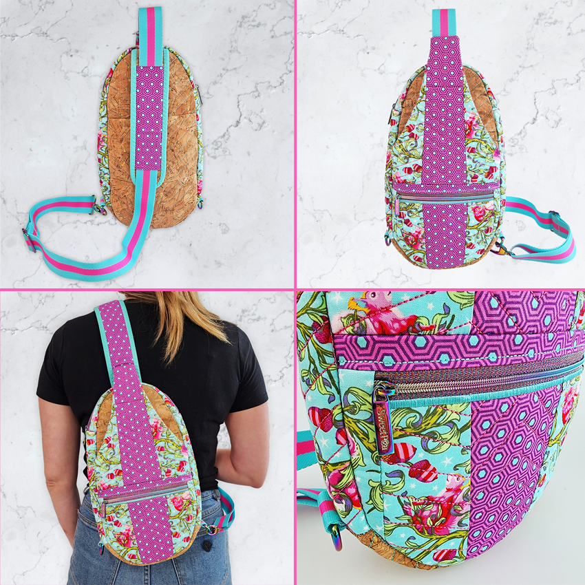 Cross Body Pack 6x10 8x12 In the hoop machine embroidery designs