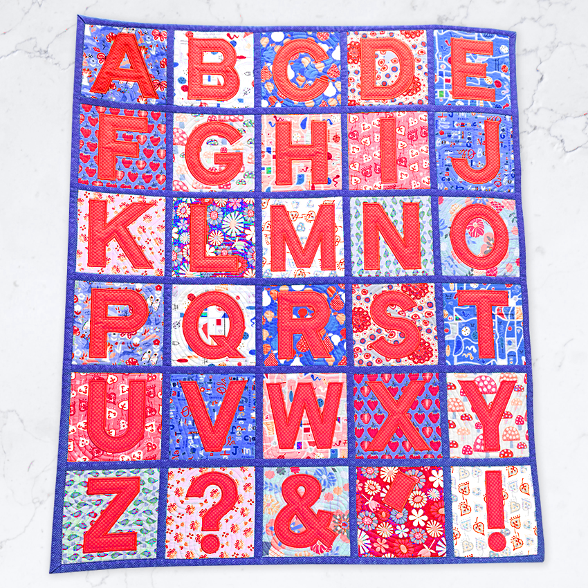 All-Round Alphabet Blocks & Quilt 4x4 5x5 6x6 7x7 8x8 In the hoop machine embroidery designs