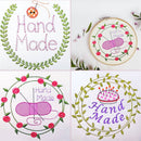 Handmade Wreaths Embroidery 4x4 5x5 6x6 7x7 - Sweet Pea