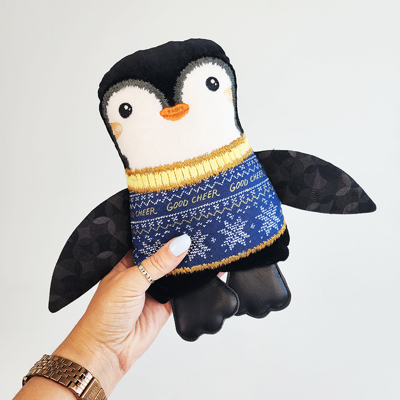 ITH Machine Embroidery Design - Penguin Stuffie