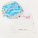 Machine Embroidery Ruler for 8x8 hoop - Sweet Pea
