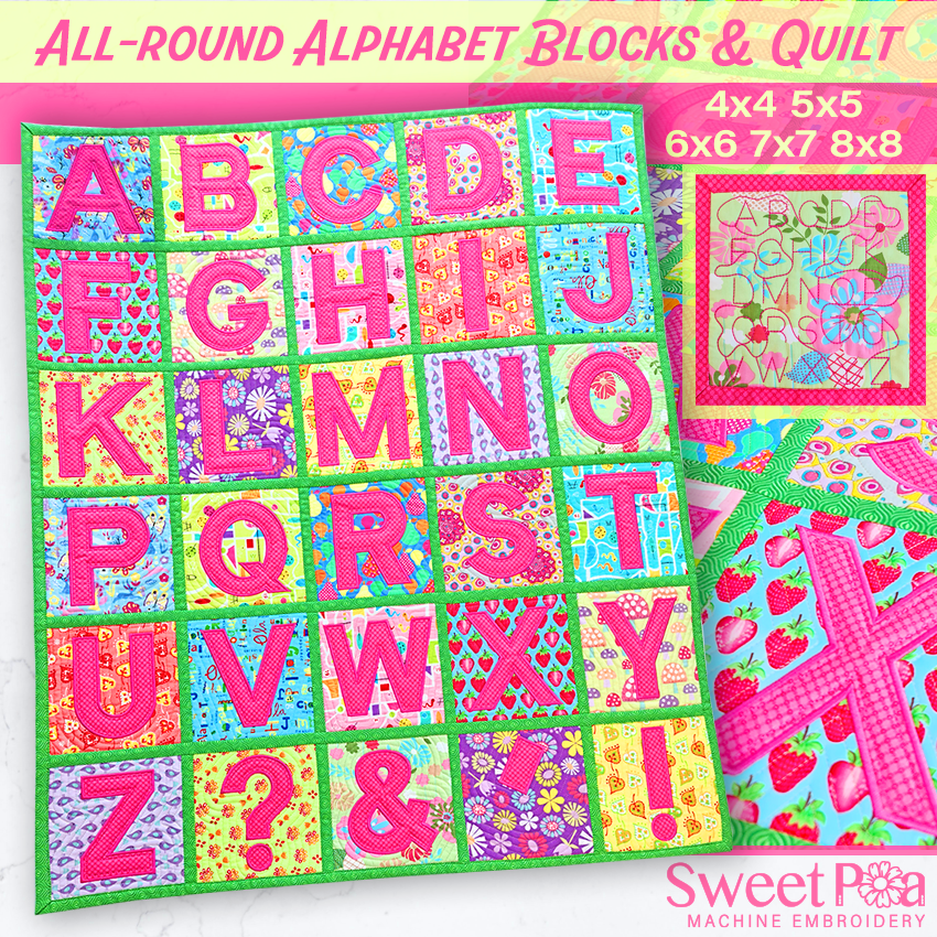 All-Round Alphabet Blocks & Quilt