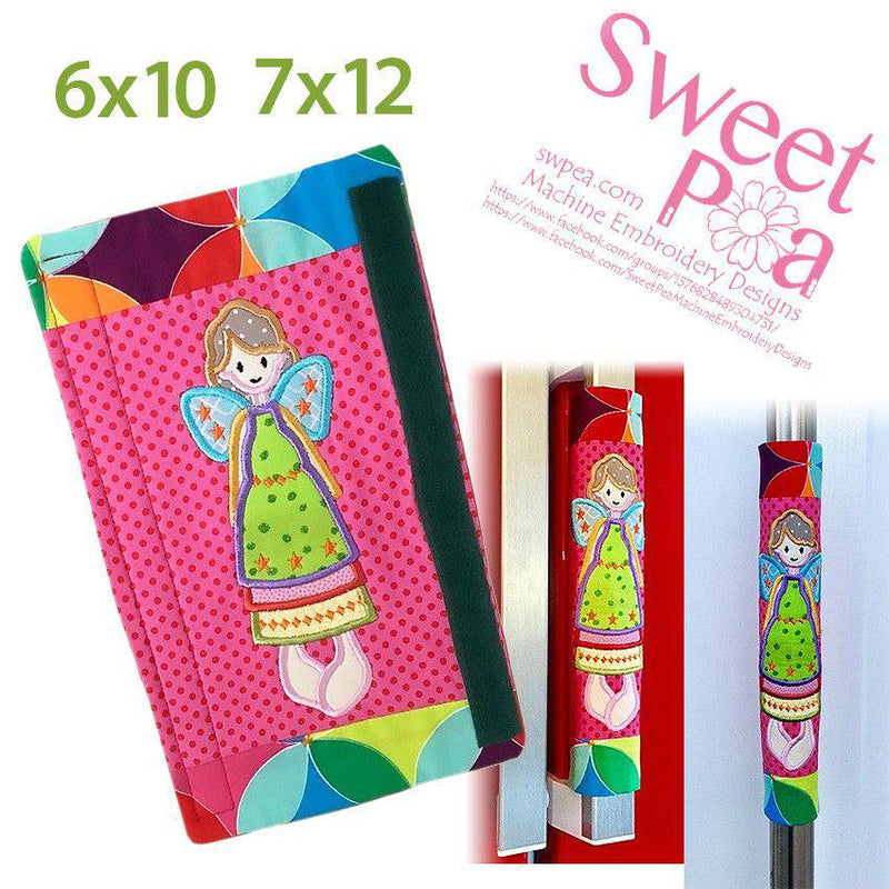 Angel Fridge Handle Wrap 6x10 and 7x12 - Sweet Pea