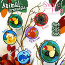 Animal Ornaments 4x4 5x5 6x6 - Sweet Pea