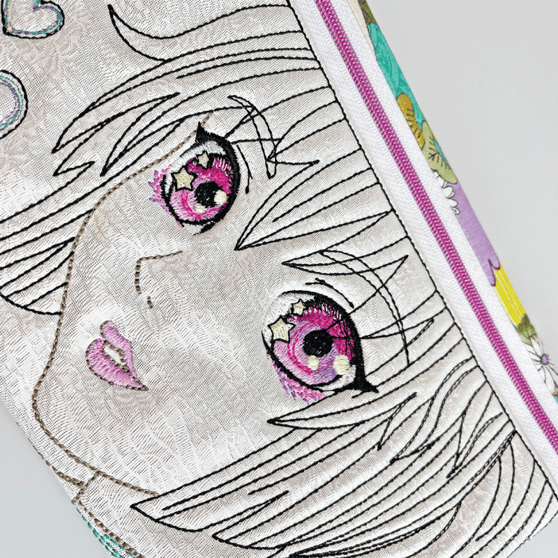 Anime Inspired Embroidery Design Machine Embroidery (Instant