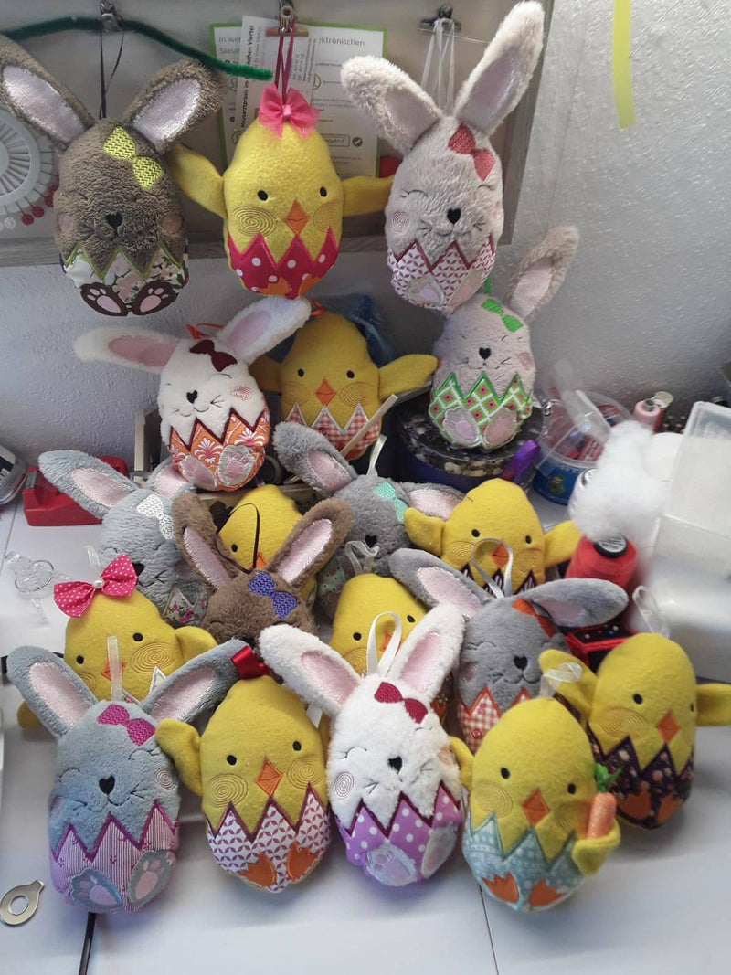 Stuffed Eggling Decorations 4x4 5x5 6x6 - Sweet Pea