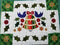 BOW Christmas Wonder Mystery Quilt Block 1 - Sweet Pea