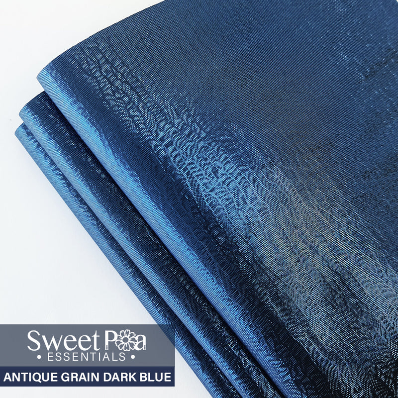 Perfect Pro™ Faux Leather - Antique Grain Dark Blue 0.8mm | Sweet Pea.