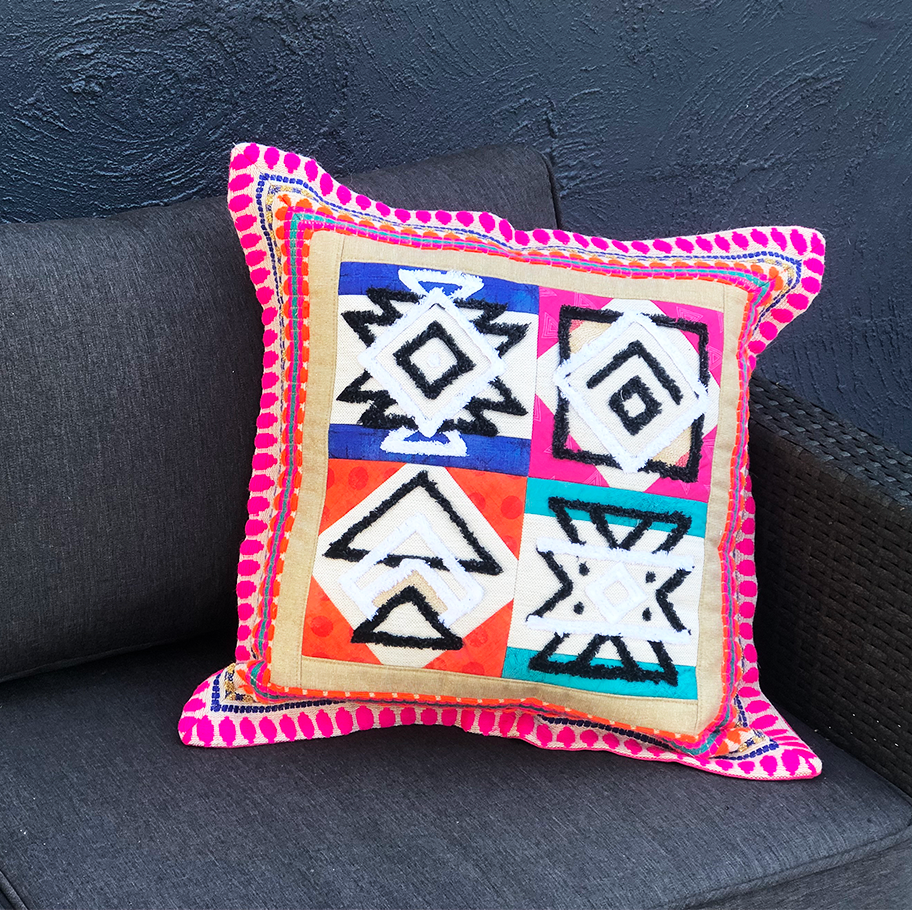 Aztec Style Chenille Cushion 4x4 5x5 6x6 7x7 and 8x8 - Sweet Pea Australia In the hoop machine embroidery designs. in the hoop project, in the hoop embroidery designs, craft in the hoop project, diy in the hoop project, diy craft in the hoop project, in the hoop embroidery patterns, design in the hoop patterns, embroidery designs for in the hoop embroidery projects, best in the hoop machine embroidery designs perfect for all hoops and embroidery machines