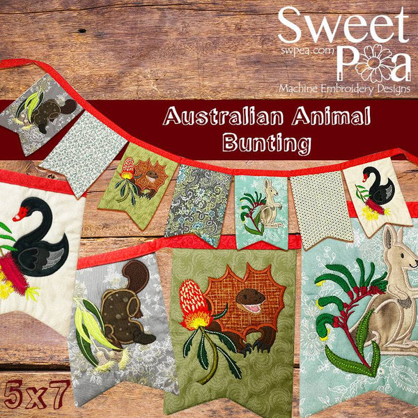 Australian Animal bunting 5x7 - Sweet Pea