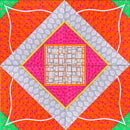 Oddly Traditional Quilt BOM Sew Along Quilt Block 11 - Sweet Pea In The Hoop Machine Embroidery Design