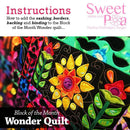 BOM Block of the month wonder quilt How to Add Sashing and Borders - Sweet Pea