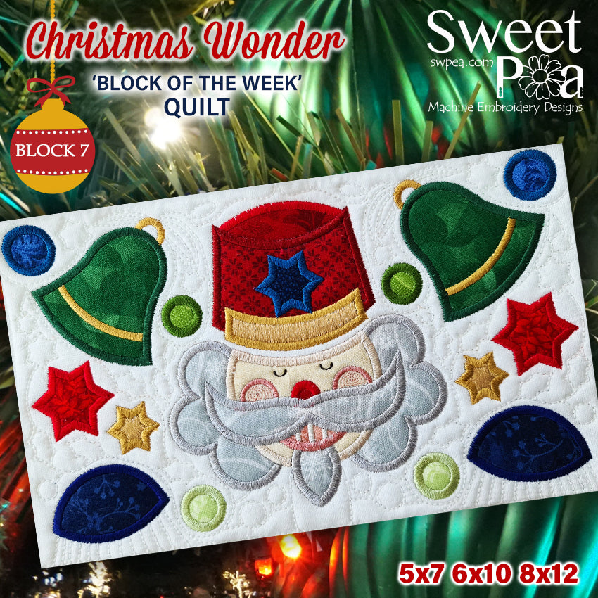 BOW Christmas Wonder Mystery Quilt Block 7 - Sweet Pea Australia In the hoop machine embroidery designs. in the hoop project, in the hoop embroidery designs, craft in the hoop project, diy in the hoop project, diy craft in the hoop project, in the hoop embroidery patterns, design in the hoop patterns, embroidery designs for in the hoop embroidery projects, best in the hoop machine embroidery designs perfect for all hoops and embroidery machines