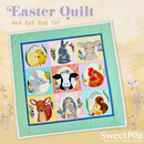 BOW Easter Quilt Free Assembly Instructions - Sweet Pea In The Hoop Machine Embroidery Design