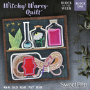 BOW Halloween Witchy Wears Quilt - Block 1 - Sweet Pea In The Hoop Machine Embroidery Design